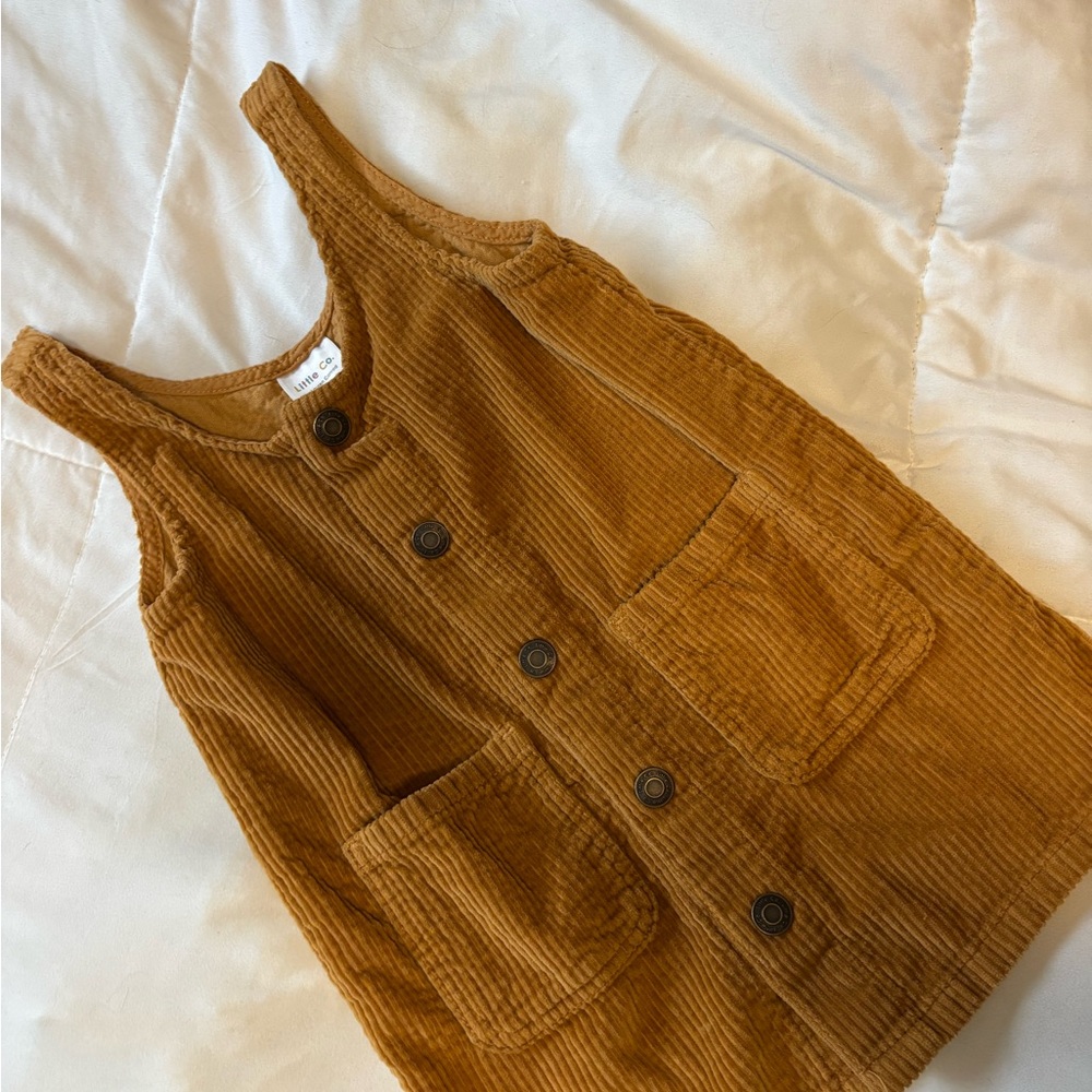 Little Co.  Corduroy Overall dress
